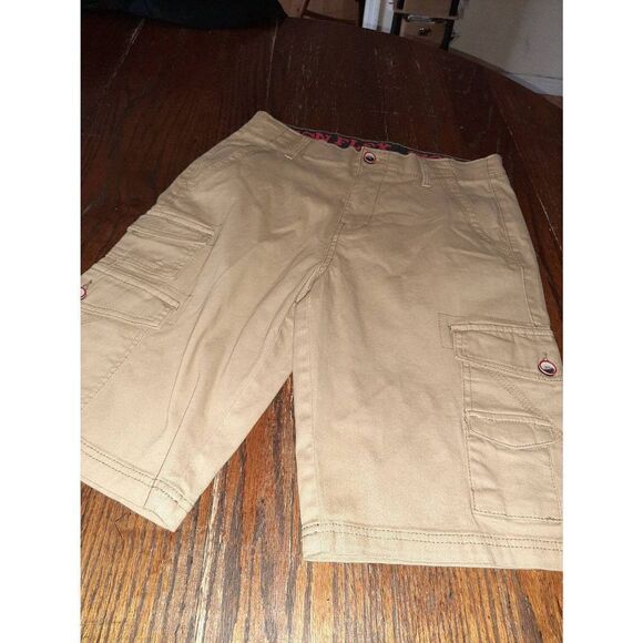 Mens Size 29 Iron Flex Tan Cargo Carpenter High Rise Shorts with Pockets - Picture 1 of 2